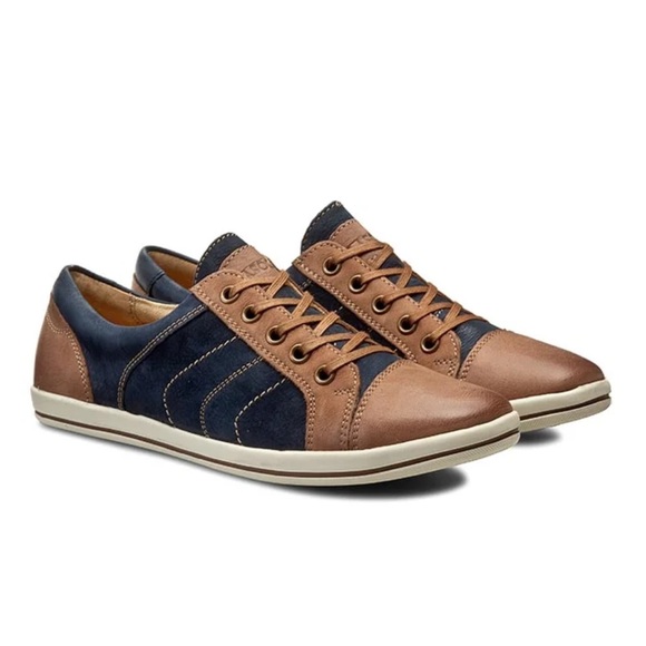 Lasocki // Blue & Brown Leather Shoes - Picture 1 of 11